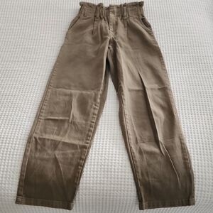 Forever 21 Tan Chinos High-Rise Straight-Leg